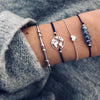 Fashion Women Bracelet Set Bohemia Jewelry Vintage Boho Turtle Map Charm Bracelets & Bangles For Girl Bead Chain Accessories