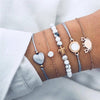 Fashion Women Bracelet Set Bohemia Jewelry Vintage Boho Turtle Map Charm Bracelets & Bangles For Girl Bead Chain Accessories