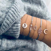 Fashion Women Bracelet Set Bohemia Jewelry Vintage Boho Turtle Map Charm Bracelets & Bangles For Girl Bead Chain Accessories