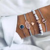 Fashion Women Bracelet Set Bohemia Jewelry Vintage Boho Turtle Map Charm Bracelets & Bangles For Girl Bead Chain Accessories