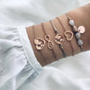 Fashion Women Bracelet Set Bohemia Jewelry Vintage Boho Turtle Map Charm Bracelets & Bangles For Girl Bead Chain Accessories