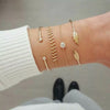 Boho Bracelets & Bangles for Women Fashion Moon Leaf Crystal Charm Bracelet Femme Bohemian Chain Jewelry Bijoux Pulseras Mujer