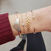Boho Bracelets & Bangles for Women Fashion Moon Leaf Crystal Charm Bracelet Femme Bohemian Chain Jewelry Bijoux Pulseras Mujer