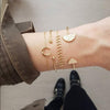 Boho Bracelets & Bangles for Women Fashion Moon Leaf Crystal Charm Bracelet Femme Bohemian Chain Jewelry Bijoux Pulseras Mujer