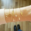 Boho Bracelets & Bangles for Women Fashion Moon Leaf Crystal Charm Bracelet Femme Bohemian Chain Jewelry Bijoux Pulseras Mujer